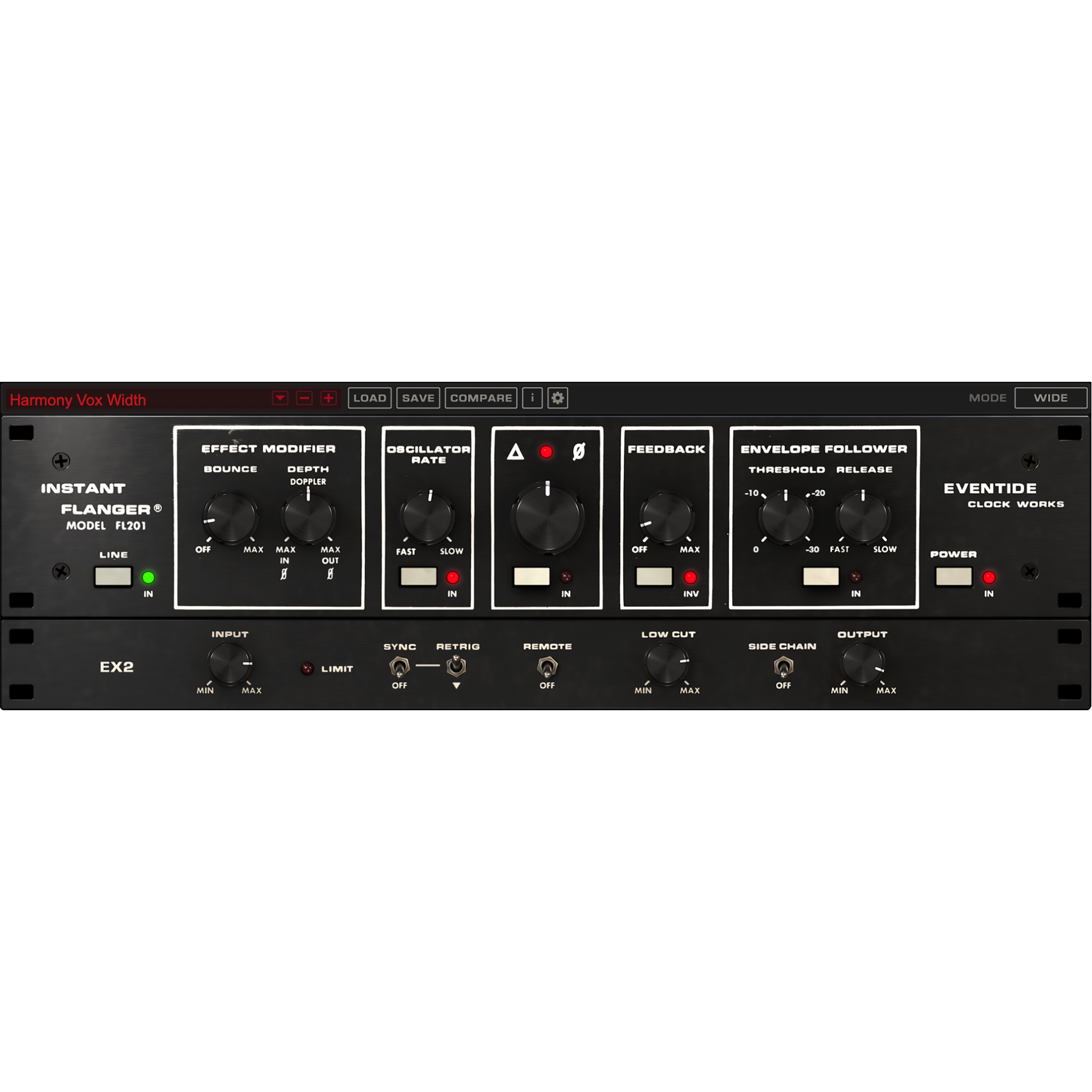 Instant Flanger MKII User Interface